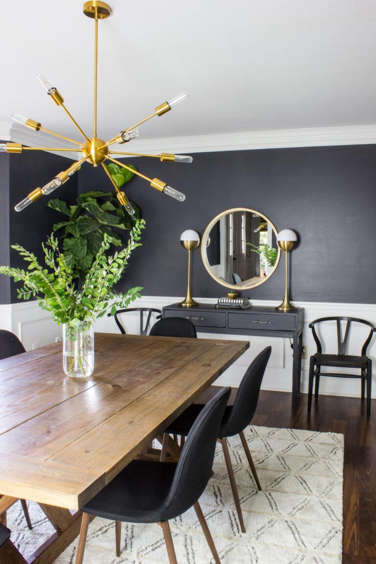 Modern Dining Room Makeover - Erin Spain